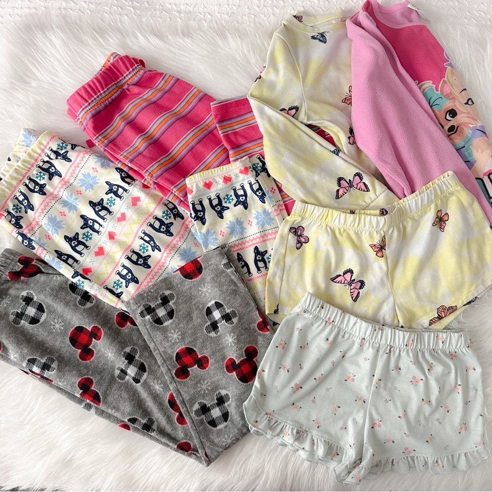Bundle 7pc Girls Pajamas